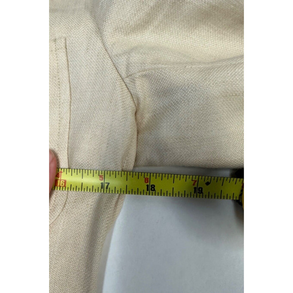 Ralph Lauren Black Label 4 Linen Wool Double Breasted Sport Jacket Cream E4 - Picture 5 of 6